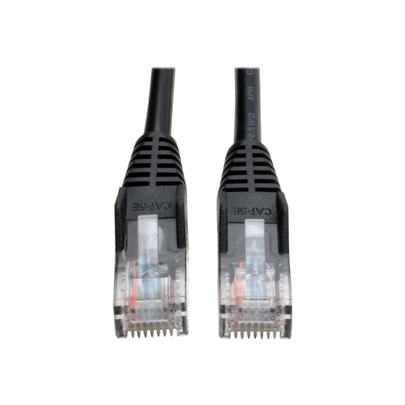 Tripp Lite Cat5e Patch Cable - 1 X Rj-45 Male - 1 X Rj-45 Male - 3ft - Black (n001003bk)