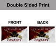 thumbnail image 3 of Dutern Double Sided Scouts Out Cavalry Diagonal Flag Banner 3 Ply with Brass Grommets 2x3 Feet, 3 of 3