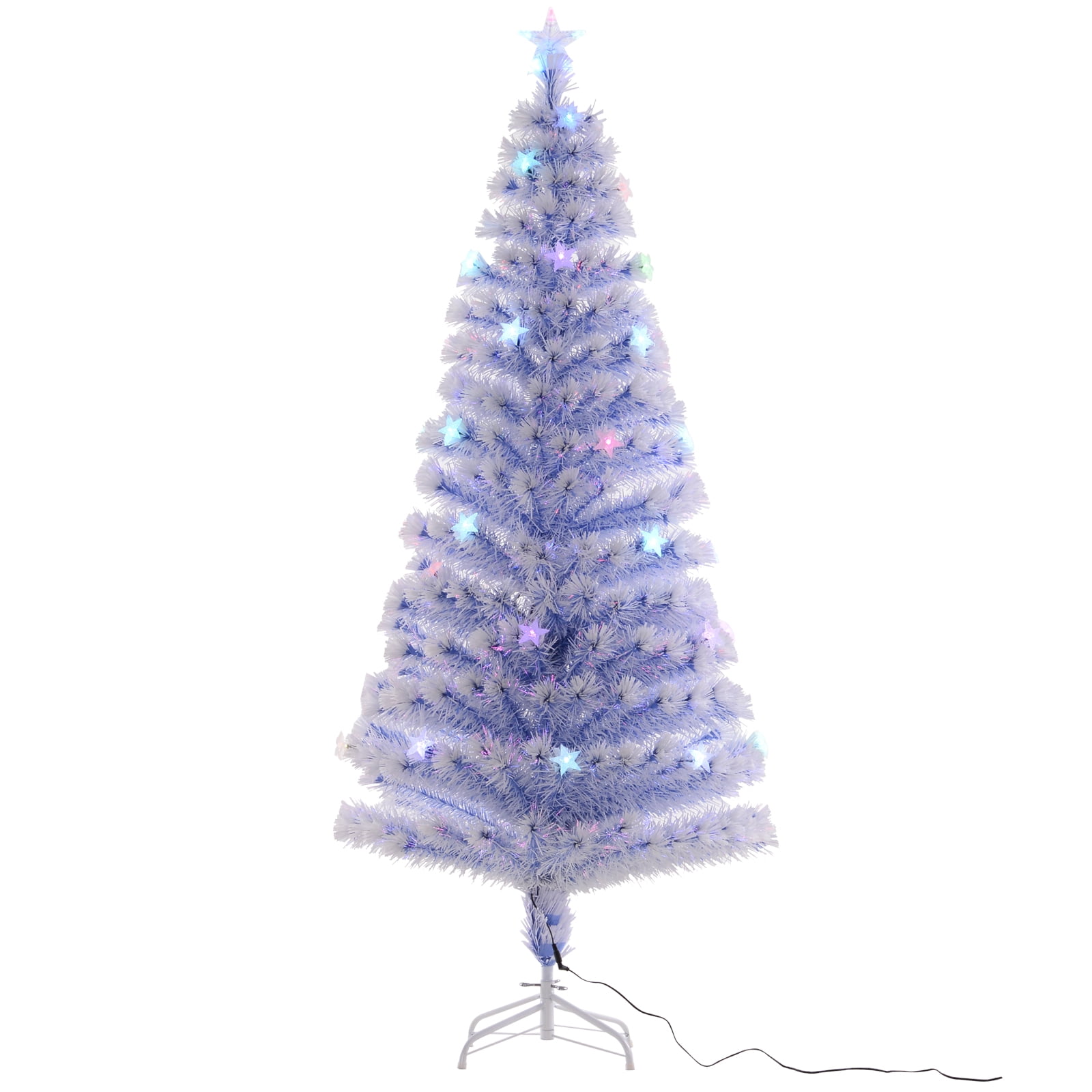 tall white christmas tree