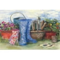 thumbnail image 2 of Rowan, Carol 32x23 White Modern Wood Framed Museum Art Print Titled - Gardeners Still Life with Boots, 2 of 4