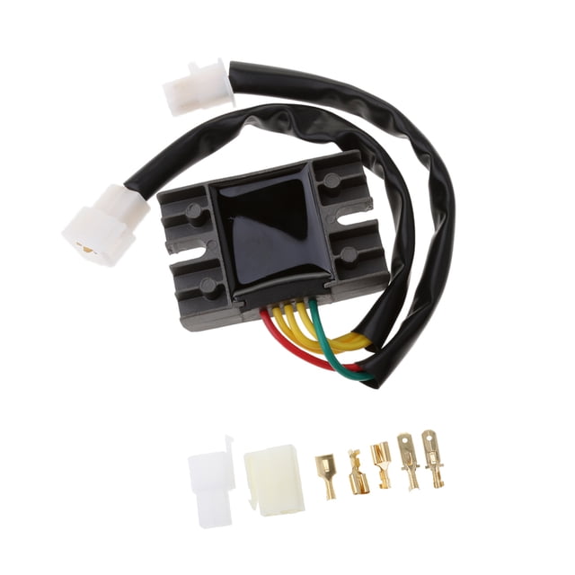 Rectificador de Regulador Zulema para Motocicleta 125 GZ 250 1982-2010 Negro