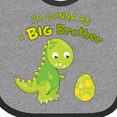 thumbnail image 4 of Inktastic I'm Gonna Be a Big Brother-dino Boys Baby Bib, 4 of 4