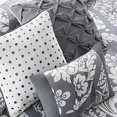 thumbnail image 2 of Madison Park Vienna 6 Piece Printed Duvet Set, King, Slate, 2 of 5
