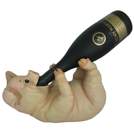 Swine Pig Piglet Wine Bottle Guzzler Holder Kitchen Decor Swine Pig Piglet Wine Bottle Guzzler Holder Kitchen Decor