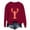 Red, variant on Womens Lobster Graphic Sweatshirt Crewneck Long Sleeve Loose Fit Pullover Top Spring Casual Sweatshirts