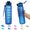 Blue, variant on 32oz Motivational Water Bottles with Time Marker & Straw, Leak-proof BPA Free Non-Toxic 1L Bottle, Portable Water Jug for Fitness Sports