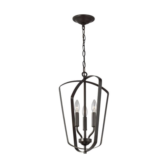 Generation Lighting 5134903 Romee 3 Light 13" Wide Pendant - Bronze
