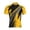 Yellow, variant on Yuanlook Men's Basic Swirl Streak Zip Collar Short Sleeve Cycling Top, Soft Quick Dry Athletic Jersey for All Day Outdoor Cycling Activity S-5XL