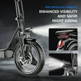 thumbnail image 4 of Misodo Electric Scooter Adults, 500W Motor, 36V 13Ah, Up to 20MPH, 20Miles Electric Scooter with Seat and Basket, 14'' Tires, Dual Brake, Commuter Escooter for Pets & Cargo, UL2272, 4 of 6