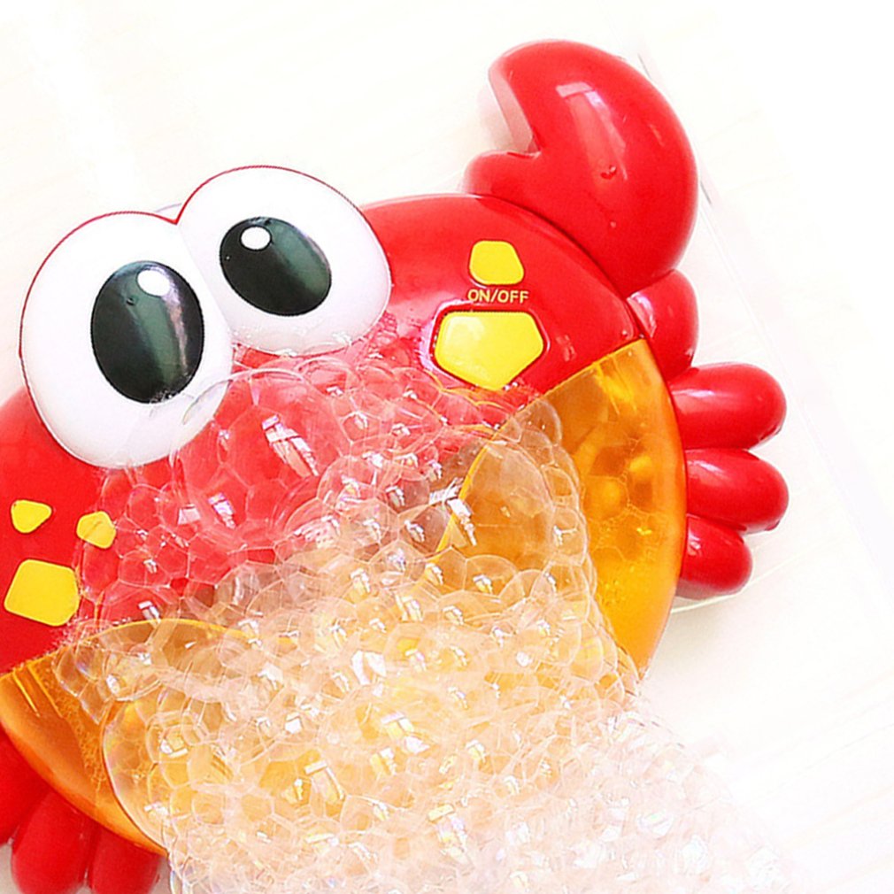 Frog Crab Bubble Machine Music Bubble Bathing Electric Bubble Machine