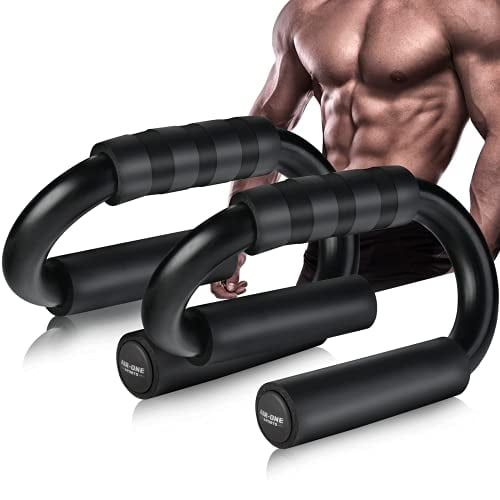 2x Push Up Bars Foam Handles Press Pull Up Stand Home Exercise Workout Gym 