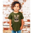 thumbnail image 3 of Ink Printed NOT a Chenille Patch Family Matching Camo Hat Easter Bunny Shirt for Boys Military Green Shirt 12 Months, 3 of 8