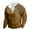 Brown, variant on GigrtiJin Men's Oversized Fleece Hoodless Sweatshirt Patchwork Color Standing Collar Long Sleeve Blouse Winter Warm Activewear Tops