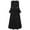 Black, variant on Busydd Womens Dresses Vintage Solid Color Long Sleeve Halloween Dress Square Neck Lace Gothic Dresses for Women Tiered Pleated Long Dress M