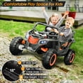 thumbnail image 2 of HHVEL 2 Seater Ride on Car with Remote, 12V Electric Car with 800W Motors, Remote Control, Bluetooth, Spring Suspension, LED Light,Black., 2 of 8