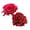 Red & Hot Pink 1Pack, variant on Rose Flower Hair Clips Elegant Hairpins Floral Brooches Pin Boho Hair Clip Rose Hair Accessories for Women Girls Lady Bridal, 10 cm, Orange 1Pack