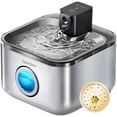 thumbnail image 1 of Fuente de agua Cat Speedeer inalámbrica de acero inoxidable 4L, 1 of 9