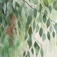 thumbnail image 6 of PIKWEEK Table Cloth Round Table Cover Spring Green Plant Lush Eucalyptus Leaves Willow Leaves White, 6 of 8