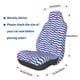 thumbnail image 3 of Fotbe Nautical Anchors Funda para Asiento de Auto con Estampado – Impermeable y Antisudor – Ajuste Universal, Lavable a Máquina, Antideslizante (1 Pieza), 3 of 5