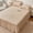 Brown, variant on Cotton valance bed cover - elegant bed skirt with 45cm drop height - soft & breathable mattress cover