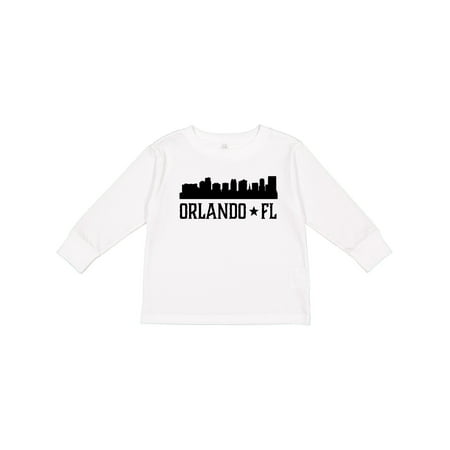 

Inktastic Orlando Florida Skyline City Boys or Girls Long Sleeve Toddler T-Shirt