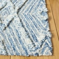thumbnail image 4 of SAFAVIEH Kenya Shanika Diamond Area Rug, Blue/Ivory, 6' x 9', 4 of 9