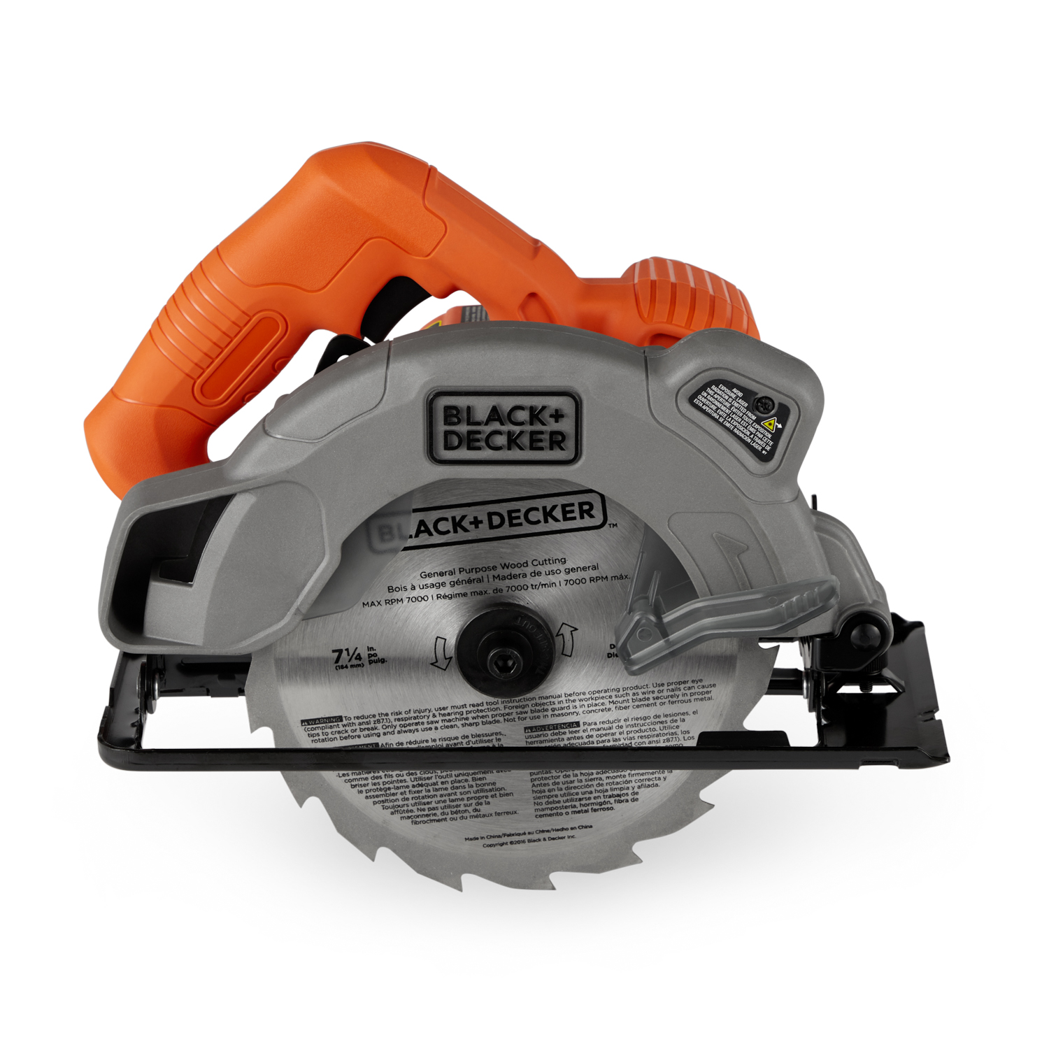 Black and Decker BDECS300C 13 Amp 1/4 Inch Corded Circular Saw w/ Laser  Guide