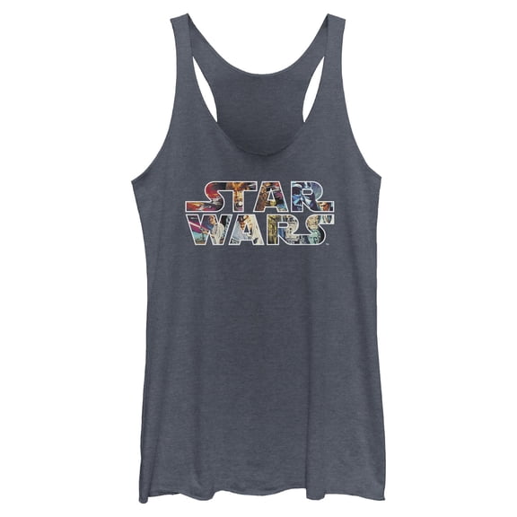 Womens Star Wars Epic Logo Racerback Tank