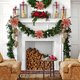 thumbnail image 4 of Adorno navideño de tela con forma de flor | Flor de Pascua de imitación dorada con lentejuelas de terciopelo | Decoración navideña para el hogar: árbol, pared, puerta, ventana, 4 of 6