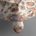 thumbnail image 5 of Beige Floral and Paisley Pattern Square Tablecloth,Waterproof Square Table Cover,Wipeable Spillproof Washable Table Cover for Home Kitchen Party Decor 60"x60"(152x152cm), 5 of 6