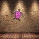 thumbnail image 5 of Decoración de pared de tortuga , arte de pared de metal, del , amante de la naturaleza, decoración de tortuga para colgar , Rojo Macarena Colgante de pared de tortuga de hierro, 5 of 7