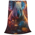 thumbnail image 2 of Balery Forest Koala Manta de Felpa Suave y Acogedora – Cobija de Franela Aterciopelada para Cama, Lavable y Cálida para Sofá, Mascotas, Transpirable-60"x50", 2 of 7
