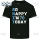 thumbnail image 1 of Camisetas gráficas "So Happy Im 70 Today" para hombre, ropa nueva, tops y camisetas, camisetas de algodón para mujer, camisetas estampadas, ropa Y2K, lindas y divertidas camisetas, 1 of 7