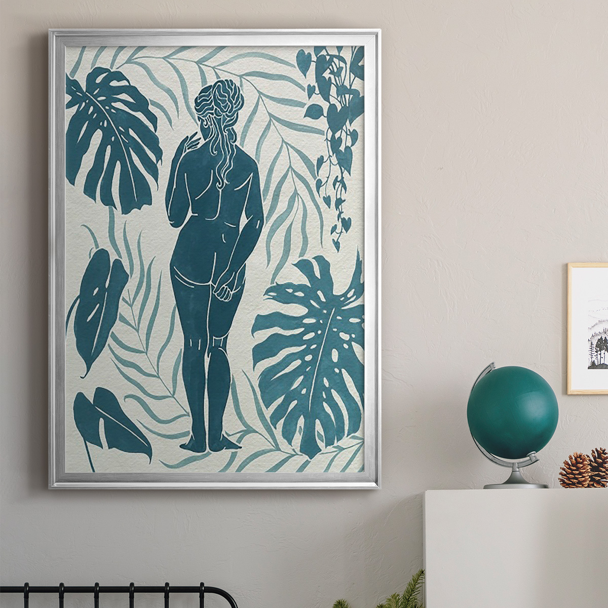 Moon Gazer III Premium Framed Print, in Gold, Black, or Silver - Ready to Hang