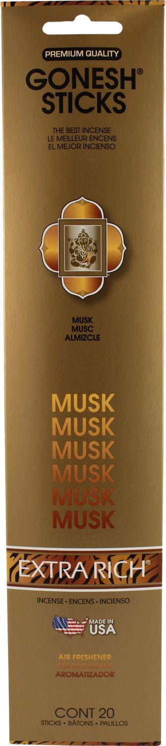 Gonesh Musk Incense Sticks, Pack of 20