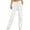 White, variant on Women’s Summer Wide Leg Drawstring Sweatpants Cute Baggy Straight Leg Jogger Pants with Pockets White