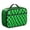 Green and Black, variant on Green and Black Wavy Checkered Insulated Lunch Bag Teens,Bento School Lunch Bag for Teens for Work,Picnic or Travel 10.6x7.7x4.3 Inches,12 Can Capacity