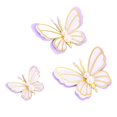 thumbnail image 4 of Elodie 3 Pieces Butterfly Cake Toppers Cupcake Toppers Cake Decorations Cake Topper Set, 4 of 8