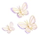 thumbnail image 4 of 3 piezas de adornos de mariposa para tartas, decoración de comida para fiestas de cumpleaños y aniversarios. púrpura, 4 of 9