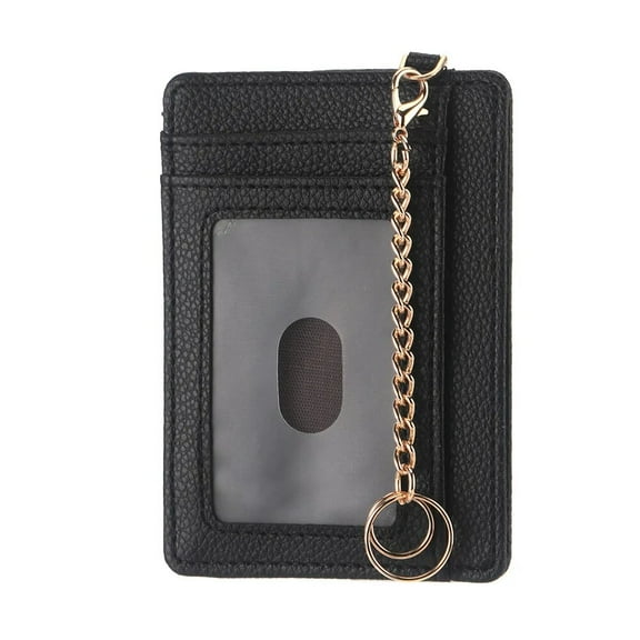 Men's Minimalism Slim Credit Card Holders Transparent ID Window Front Pocket Ultra-thin Small Wallets For Women