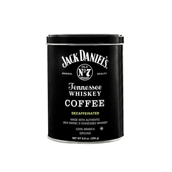 Jack Daniel's Tennessee Whiskey Coffee, Decaf, Ground, 8.8oz Can