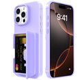 thumbnail image 6 of Allytechgroup Phone Case for Apple iPhone 16 Pro Max, Shockproof iPhone 16 Pro Max Case with Credit Card Slots,Hidden Makeup Mirror Stand Anti-Scratch Protection Hard PC iPhone 16 Pro Max Cover,Purple, 6 of 7