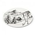 thumbnail image 2 of Set of 2 Ski Scenery Sketch Plate, 2 of 3