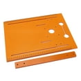thumbnail image 1 of Trimming Machine Guide Plate, Cutting Machine Base 28 X 38cm Wear Resistant Accurate Scales Punch Free Handheld  for Woodworking, 1 of 7