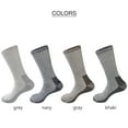 thumbnail image 5 of Men's Extra Heavy Cushion Wool Blend Outdoor Hiking Ski Crew Socks with Moisture Wicking, 5 of 7