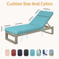 thumbnail image 3 of FKS LIFE 2PCS Outdoor Lounge Chair Cushion, Water Resistant Chaise Lounge Cushions 70*22.3*3.4 Inches Non-Slip Patio Pool Lounge Chair Cushions with Ties, 3 of 8