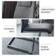 thumbnail image 5 of Modern Dining Chairs with PU Leather Padded Seat Dining Living Room Chairs Upholstered Chair with Metal Legs Design for Kitchen, Living, Bedroom, Dining Room Side Chairs Set of 8 (Grey+PU), 5 of 9