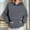 007 Gray, variant on Women's Casual Hoodies Long Sleeve Sweatshirts Cowl Neck Hooded Pullover Front Pleat Top with Pockets Striped/Print