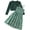 Green-Floral, variant on Aideaone Girls Casual Adjustable Strap Sleveless Dress Cardigan Set Size 5-12Y
