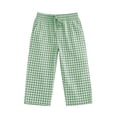 thumbnail image 4 of KyCheLot Girls Summer Pants Cotton Linen Capris Comfy Lounge Drawstring Waist Crop Pants with Pockets 4-14Years, 4 of 7